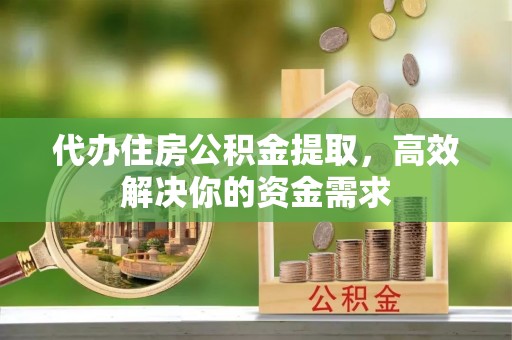 珠山代办住房公积金提取，高效解决你的资金需求